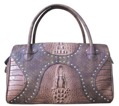 Faux Crocodile Leather Pet Carrier