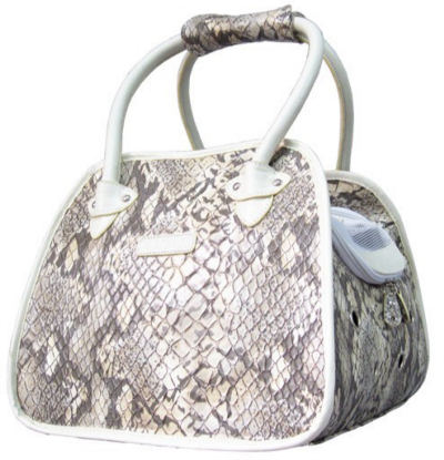 Faux Snake Leather Pet Carrier