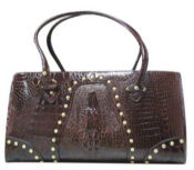 Faux Crocodile Leather Pet Carrier